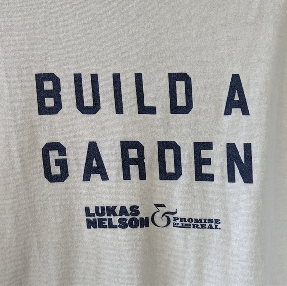 Tultex Lukas Nelson & Promise of the Real White Blue Ringer Tee Size XXL Unisex - Picture 5 of 6